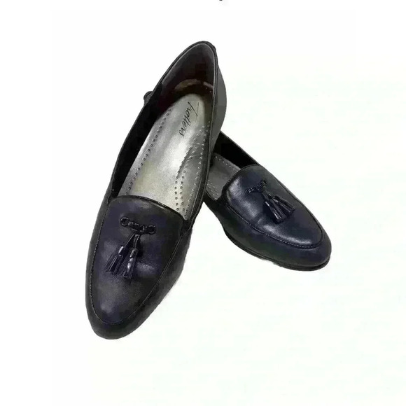 Trotters Women’s Size 8M Leana Black Leather Loafers - Picture 3 of 11